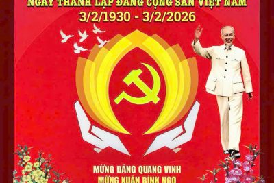 CHÀO MỪNG KỶ NIỆM 96 NĂM NGÀY THÀNH LẬP ĐẢNG CỘNG SẢN VIỆT NAM (03/02/1930 – 03/02/2026)